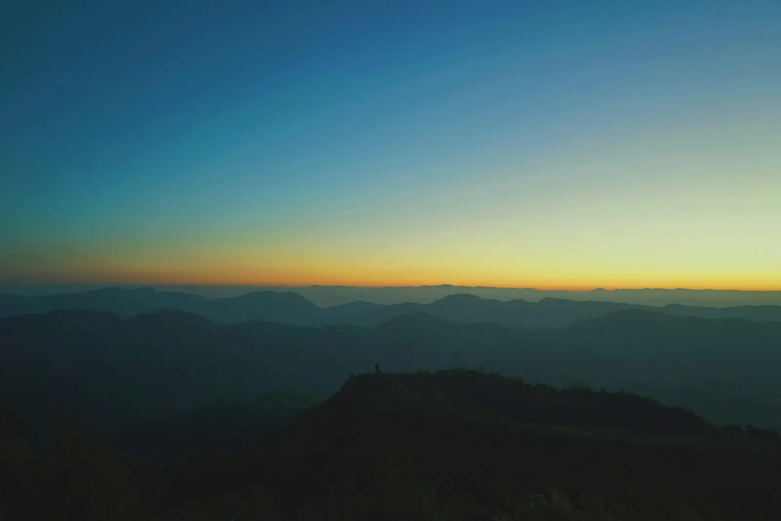 aerial photography of mountains